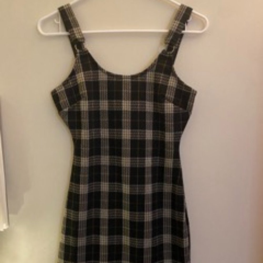 Brand New: Plaid mini dress